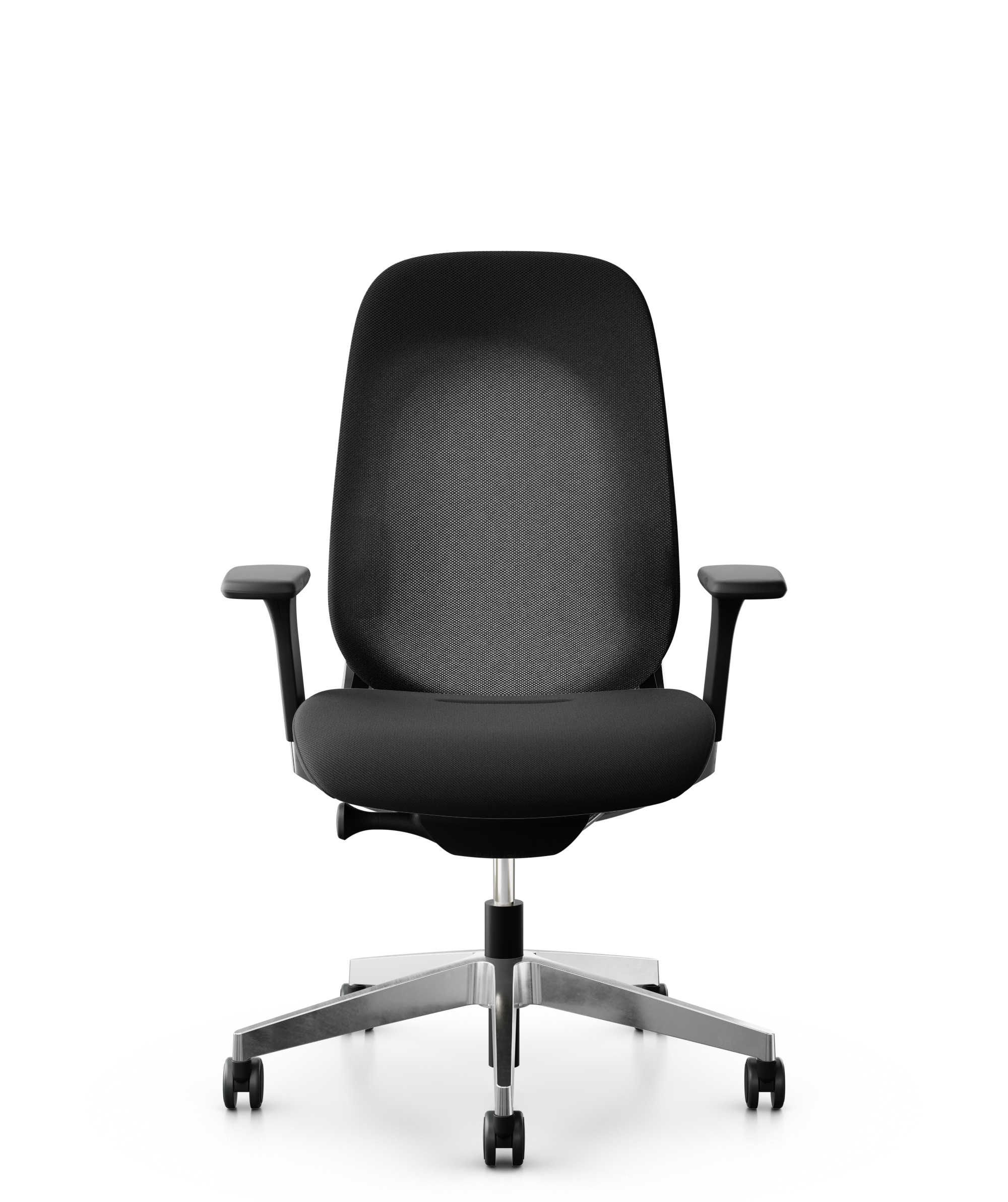 CHARCOAL/BLACK/SILVER STACKABLE MEETING CHAIRS GIROFLEX 
